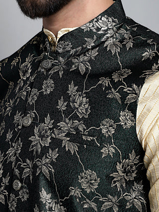 Men's Woven Design Nehru Jacket