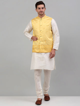 Men's Embroidered Nehru Jacket