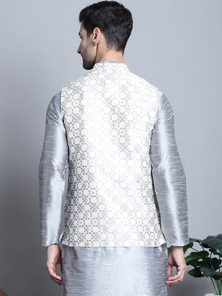 Men's Woven Design Nehru Jacket