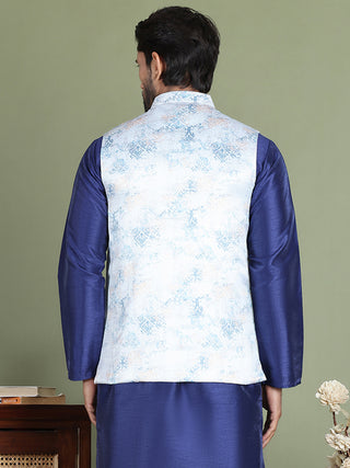 Floral Printed Nehru Jacket