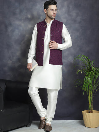 Men's embroidered and sequins Nehru Jacket