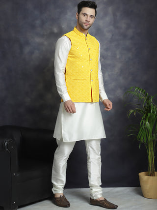 Men's embroidered and sequins Nehru Jacket