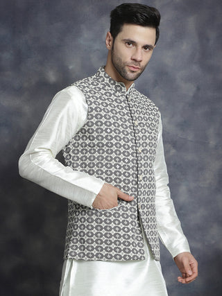 Men's embroidered and sequins Nehru Jacket