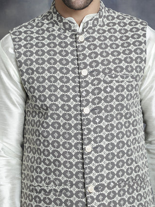 Men's embroidered and sequins Nehru Jacket