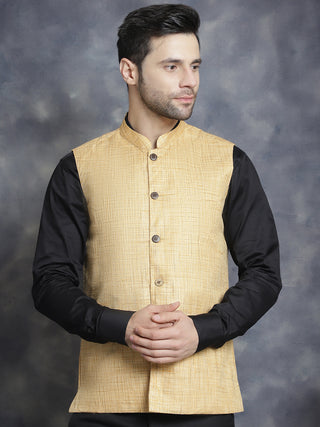 Men's Woven Design Nehru Jacket