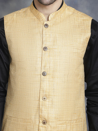 Men's Woven Design Nehru Jacket