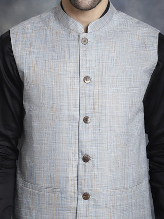 Men's Woven Design Nehru Jacket