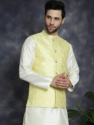 Men's Sequins and Embroidred Nehru Jacket