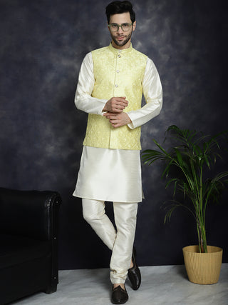 Men's Sequins and Embroidred Nehru Jacket