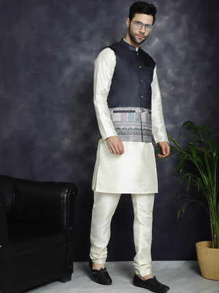 Men's Printed Nehru Jacket