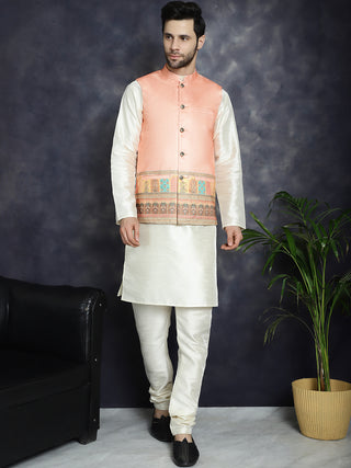 Men's Printed Nehru Jacket