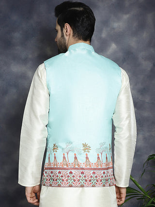 Men's Printed Nehru Jacket