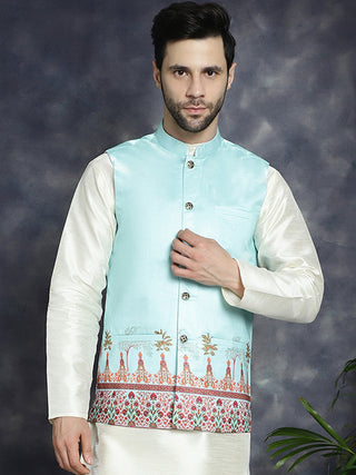 Men's Printed Nehru Jacket