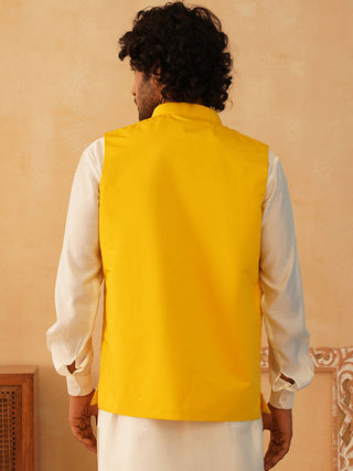 Embroidered Silk Blend Nehru Jacket