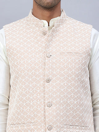 Embroidered Viscose Rayon Nehru Jacket