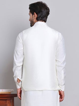 Embroidered Nehru Jacket For Men