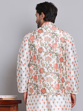 Digital Printed Nehru Jacket For Men