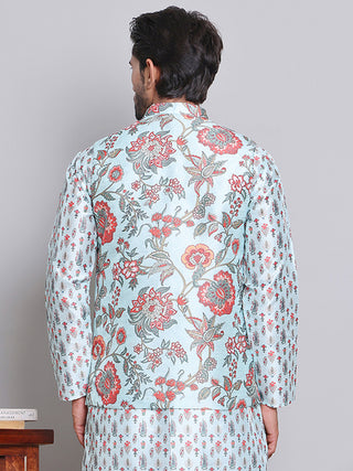 Digital Printed Nehru Jacket For Men