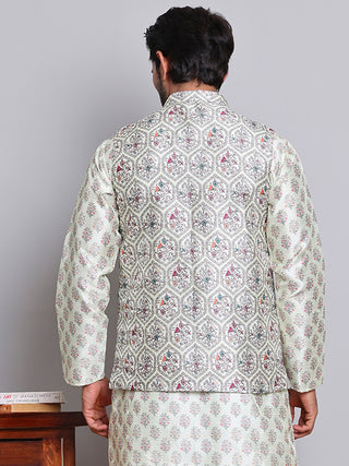 Digital Printed Nehru Jacket For Men