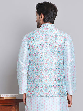 Digital Printed Nehru Jacket For Men