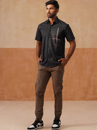 Men's Cotton Tapered Fit Casual Trouser
