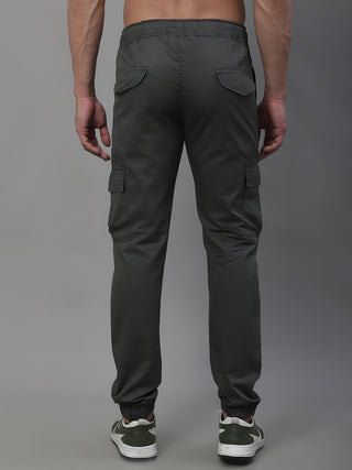 Indian Needle Men's Casual Cotton Solid Cargo Pants