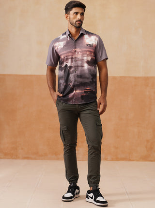 Men's Cotton Tapered Fit Casual Trouser