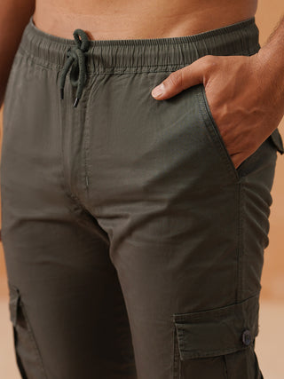 Men's Cotton Tapered Fit Casual Trouser