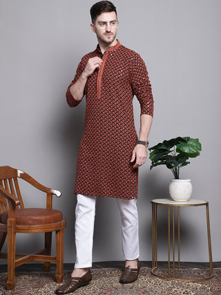 Sequin Embroidered Pure Cotton Kurtas