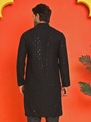 Sequin Embroidered Pure Cotton Kurtas