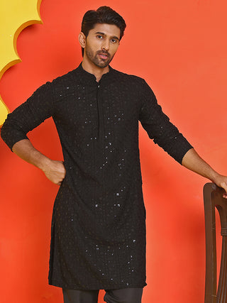 Sequin Embroidered Pure Cotton Kurtas