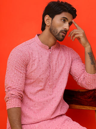 Sequin Embroidered Pure Cotton Kurtas