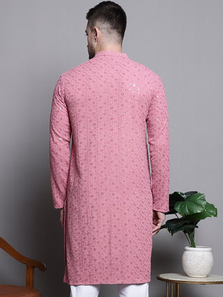 Sequin Embroidered Pure Cotton Kurtas