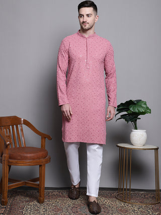 Sequin Embroidered Pure Cotton Kurtas