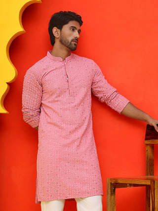 Sequin Embroidered Pure Cotton Kurtas