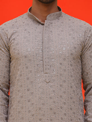 Sequin Embroidered Pure Cotton Kurtas