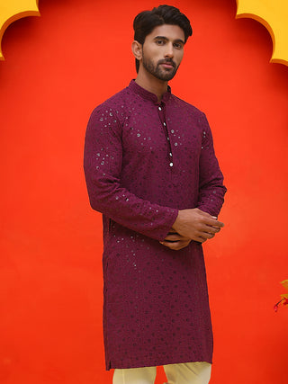 Sequin Embroidered Pure Cotton Kurtas