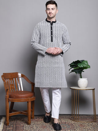 Sequin Embroidered Silk Blend Kurtas