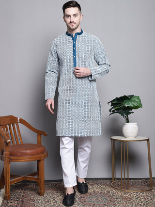 Sequin Embroidered Silk Blend Kurtas