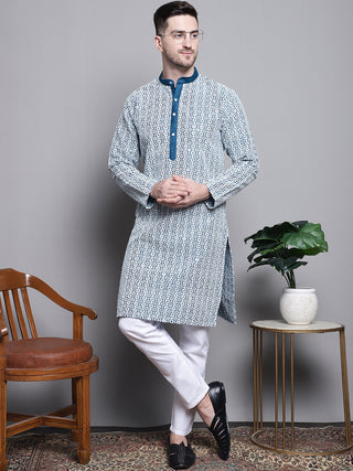 Sequin Embroidered Silk Blend Kurtas