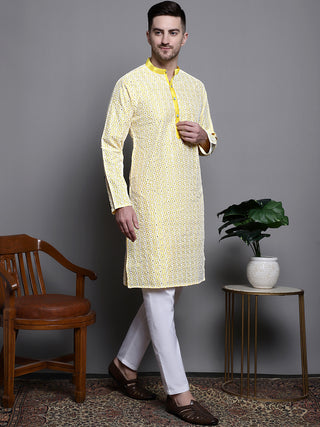 Sequin Embroidered Silk Blend Kurtas