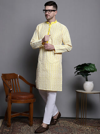 Sequin Embroidered Silk Blend Kurtas