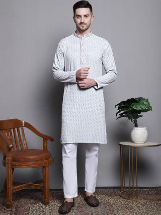 Sequin Embroidered Pure Cotton Kurtas