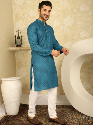 Men's Printed Cotton Kurtas