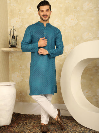 Men's Printed Cotton Kurtas