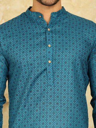 Men's Printed Cotton Kurtas