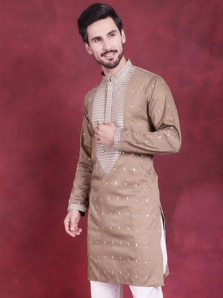 Men's Sequins Embroidered Kurtas.