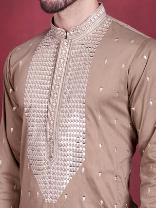 Men's Sequins Embroidered Kurtas.