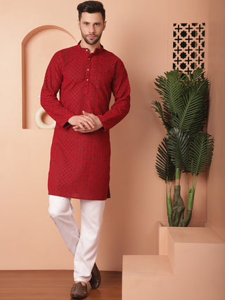 Men's Chikankari Embroidered Kurtas