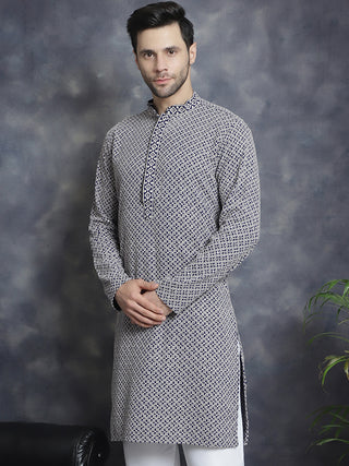 Sequin Embroidered Pure Cotton Kurtas